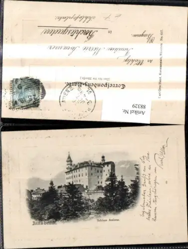 88329,Innsbruck Schloss Ambras Präge Passepartout