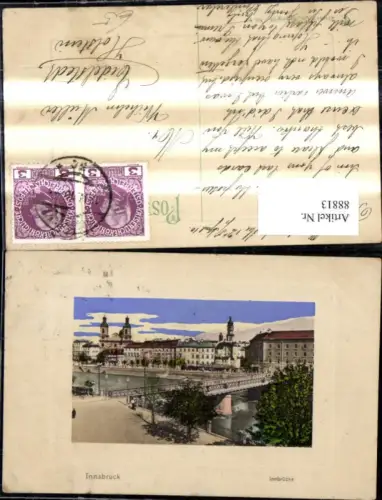 88813,Innsbruck Innbrücke Brücke Präge Passepartout