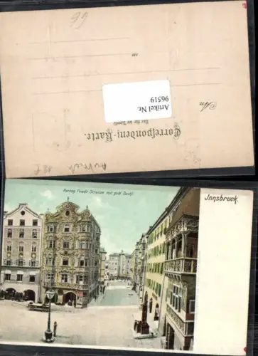 96519,Präge Innsbruck Herzig Friedrich Strasse Goldenes Dachl