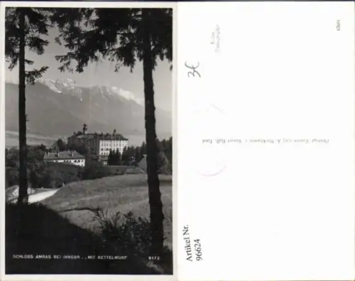 96624,Schloss Amras b. Innsbruck m. Bettelwurf