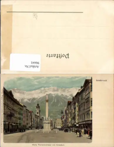 96641,Innsbruck Maria Theresienstr u. Annasäule Straßenansicht
