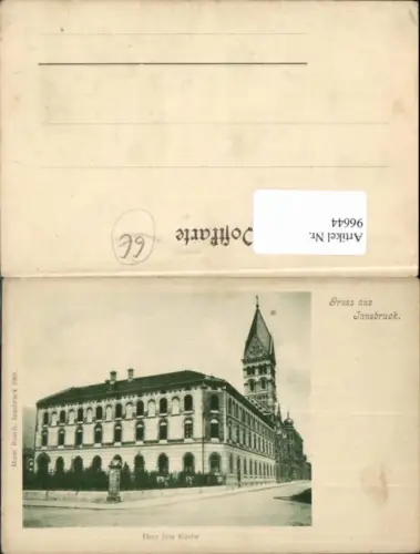 96644,Gruss aus Innsbruck Herz Jesu Kirche nette AK