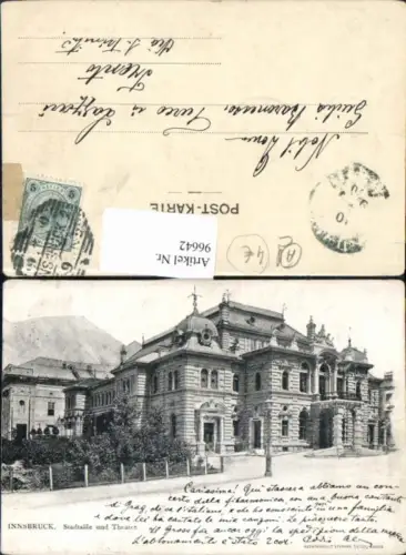 96642,Innsbruck Stadtsäle Stadtsaal u. Theater
