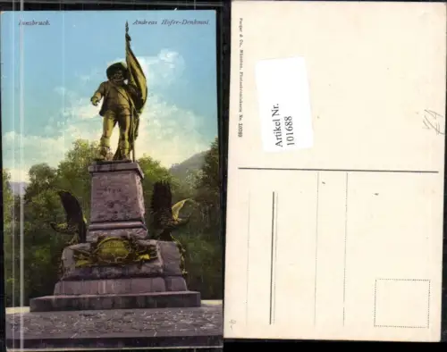 101688,Innsbruck Stadt Andreas Hofer Denkmal pub Purger e Co Nr 10789