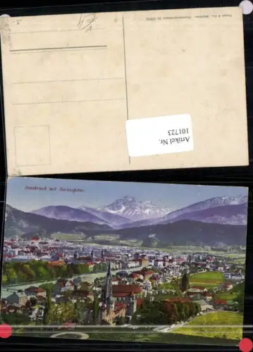 101723,Innsbruck Stadt mit Serlesspitze pub Purger e Co 12243