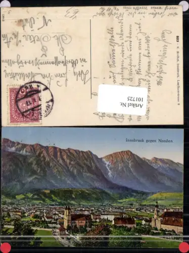 101725,Innsbruck Stadt gegen Norden pub Karl Redlich Nr 803