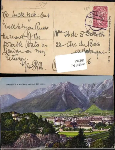 101764,Innsbruck mit Berg Isel und Stift Wilten