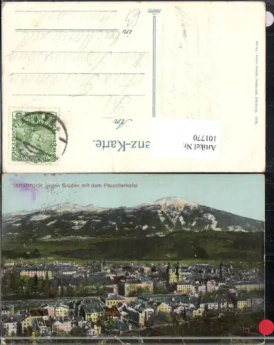 101770,Innsbruck gegen Süden mit dem Patscherkofel