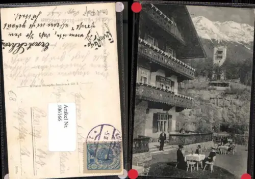106166,Innsbruck Hungerburgseehof Gasthaus Hungerburg 1920