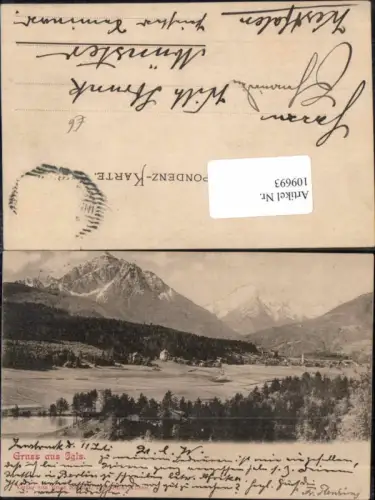 109693,Gruss aus Igls bei Innsbruck 1905