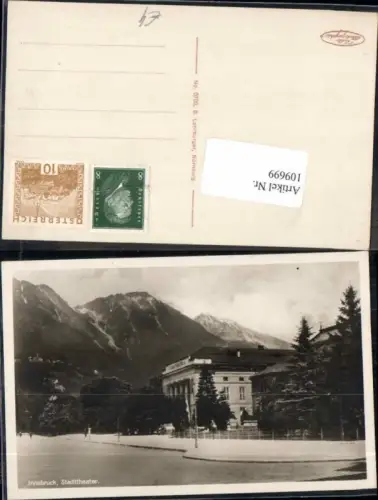 109699,Innsbruck Theater Stadttheater 1928