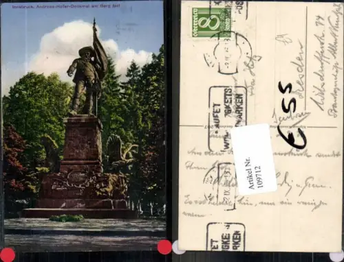 109712,Innsbruck Andreas Hofer Denkmal Berg Isel