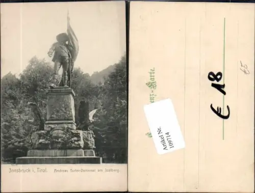 109714,Innsbruck Andreas Hofer Denkmal Berg Isel Iselberg