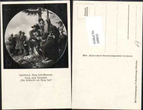 109835,Berg Isel Innsbruck Andreas Hofer Schlacht