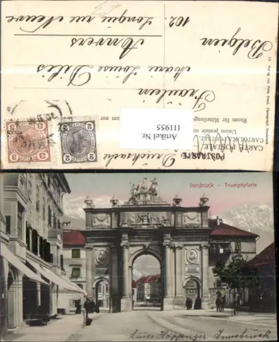 111955,Innsbruck Triumphpforte 1906