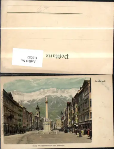 112082,Innsbruck Maria Theresienstrasse u. Annasäule