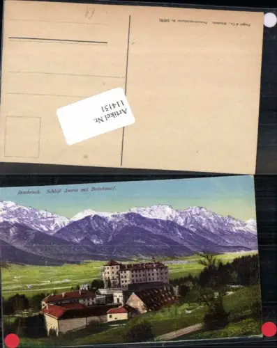 114151,Innsbruck Schloss Amras Ambras Tolle AK Purger Co 10791