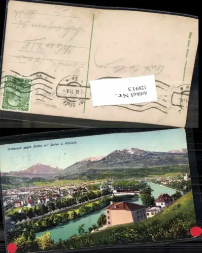 128913,Innsbruck gegen Süden m. Serles Habicht pub Zieher