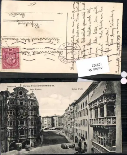 128923,Innsbruck Herzog Friedrichstrasse Goldenes Dachl Kasino