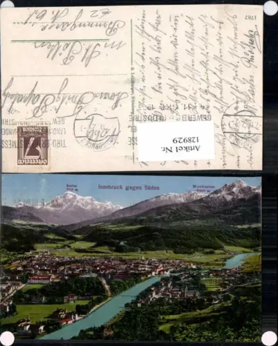 128929,Innsbruck gegen Süden Serles Tirol pub Lehrburger 1767
