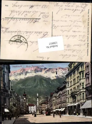 128937,Innsbruck Maria Theresienstrasse Strassenbahn Nr 50