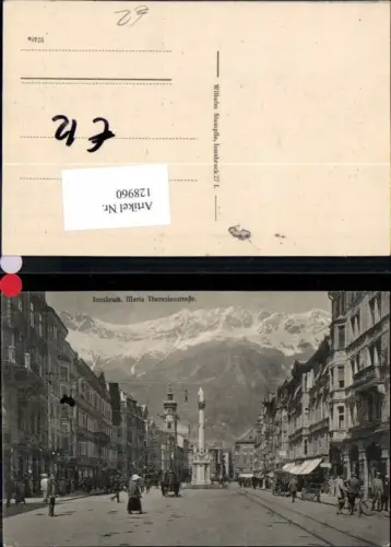 128960,Innsbruck Maria Theresienstrasse Leute Detailansicht