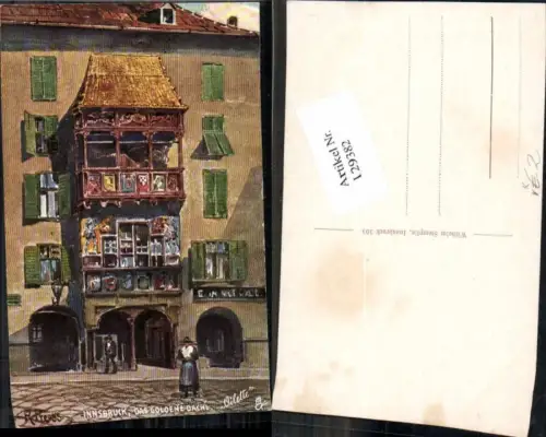 129382,Innsbruck R. Tuck Oilette R. Preuss Goldenes dachl