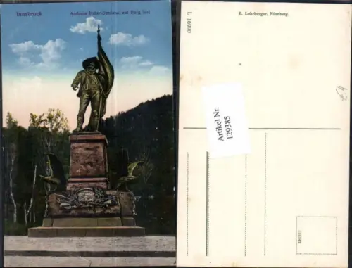 129385,Innsbruck Andreas Hofer Denkmal Berg Isel