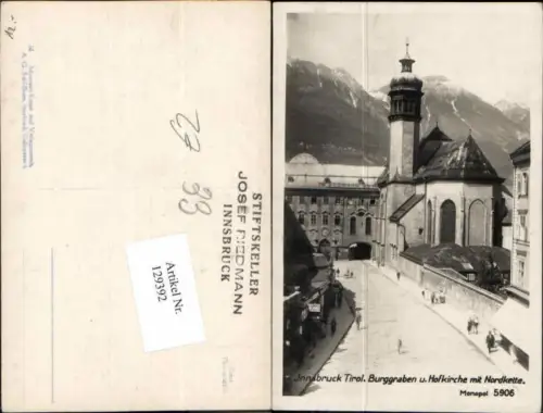129392,Innsbruck Burggraben Hofkirche