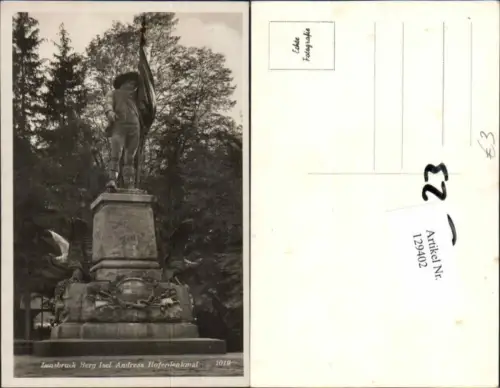 129402,Innsbruck Berg Isel Andreas Hofer Denkmal