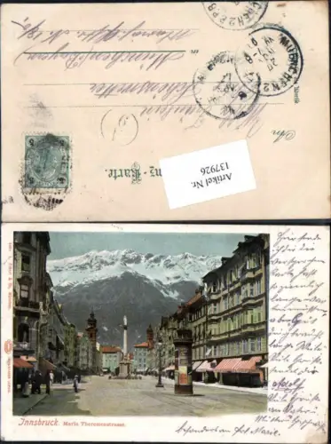137926,Litho Innsbruck Maria Theresienstrasse Litfaßsäule