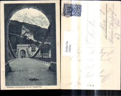 150761,Innsbruck Kettenbrücke b. d. Hungerburg