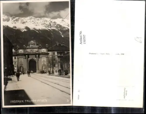 150797,Foto Ak Innsbruck Triumphpforte