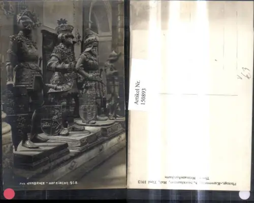 150893,Foto Ak Innsbruck Hofkirche Innenansicht m. Statuen pub A. Stockhammer 958