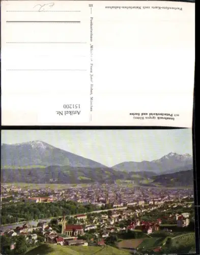 151200,Innsbruck geg. Süden m. Patschkofel u. Serles