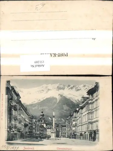 151209,Innsbruck Maria Theresienstraße Annasäule Nordkette