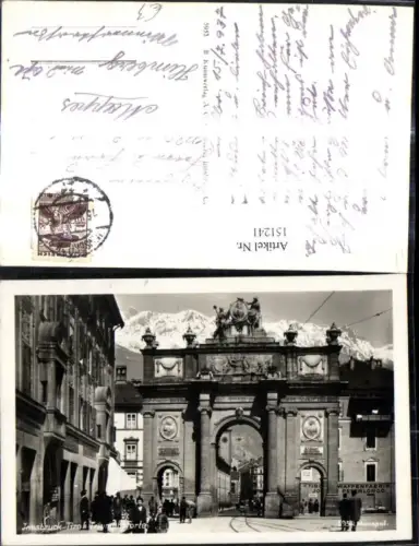151241,Foto Ak Innsbruck Triumphpforte