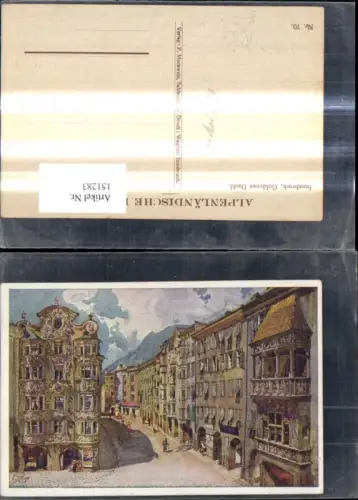 151283,Künstler Ak A. Ruep Innsbruck Goldenes Dachl
