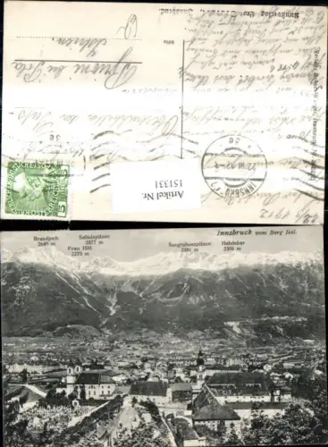 151331,Innsbruck v. Berg Isel Gipfelkarte