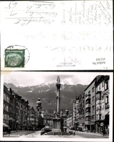 151393,Foto Ak Innsbruck Maria Theresienstraße Annasäule
