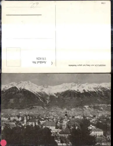 151426,Innsbruck v. Berg Isel geg. Nordkette