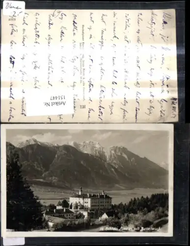 151447,Foto Ak Innsbruck Schloss Amras Ambras m. Bettelwurf