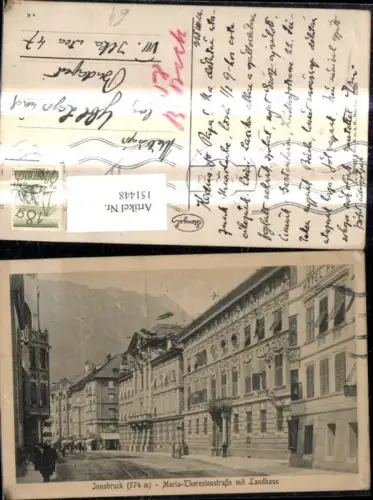 151448,Innsbruck Maria Theresienstraße m. Landhaus Strassenansicht