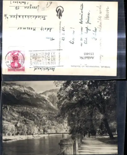 151493,Foto Ak Innsbruck Innpromenade m. Nordkette