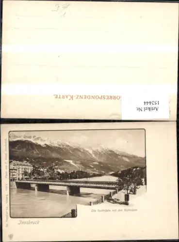 152444,Innsbruck Innbrücke m. Kalkalpen Brücke pub Dr Trenkler Co 7781 S