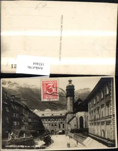 152464,Innsbruck Burggraben m. Hofkirche 1932