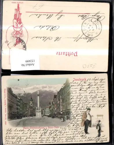 152499,Innsbruck Maria Theresienstrasse u. Anna Säule 1903