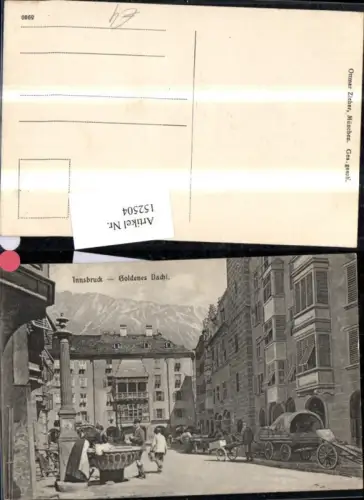 152504,Innsbruck Goldenes Dachl Kutsche Personen