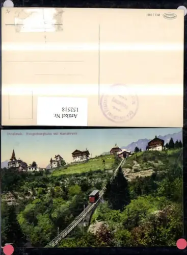 152518,Innsbruck Hungerburgbahn m. Mariabrunn Bergbahn Drahtseilbahn Viadukt