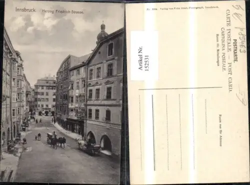 152531,Innsbruck Herzog Friedrichstrasse Kutsche Personen